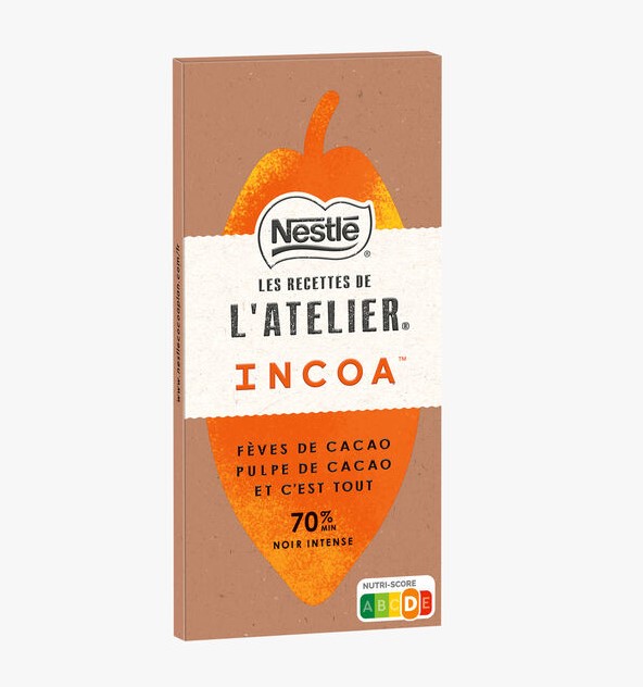 Chocoladereep in duurzame verpakking
